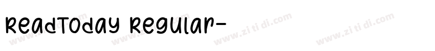 ReadToday Regular字体转换